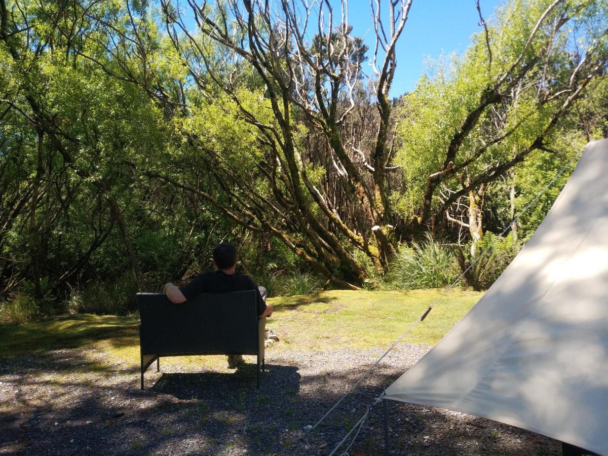 Glamping At Zeehan Bush Camp Exteriör bild